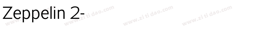Zeppelin 2字体转换